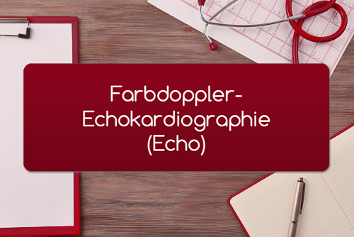 Farbdoppler-Echokardiographie Echo